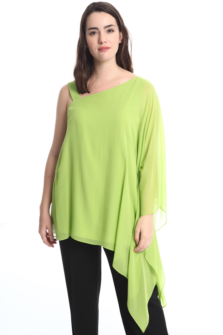 Blusa monospalla in seta Intrend Blusa monospalla in seta Intrend