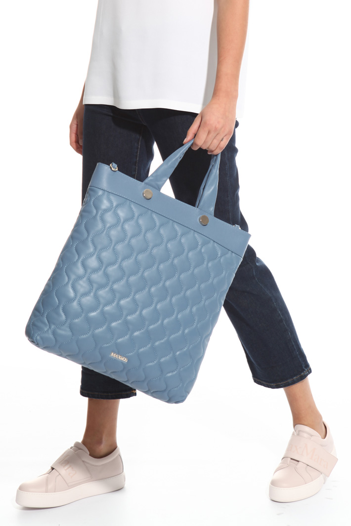 Quilted-effect shopper bag Intrend Quilted-effect shopper bag Intrend