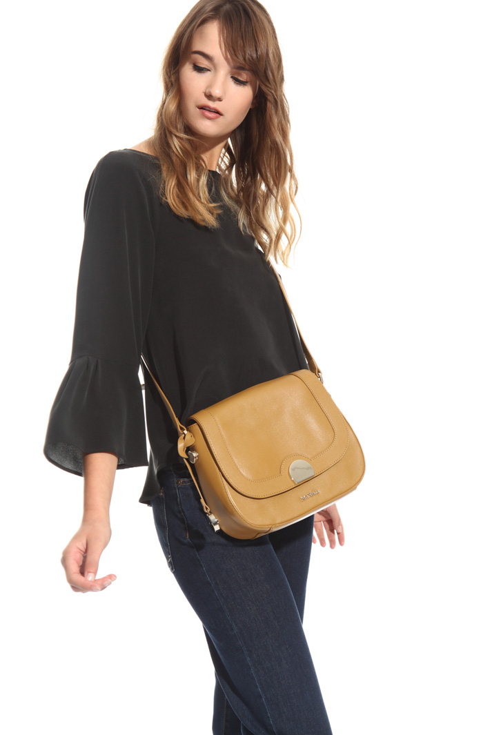 Leather bag with strap Intrend Leather bag with strap Intrend