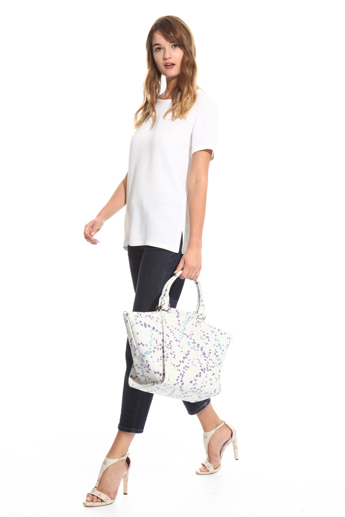 Leather shopper bag Intrend Leather shopper bag Intrend