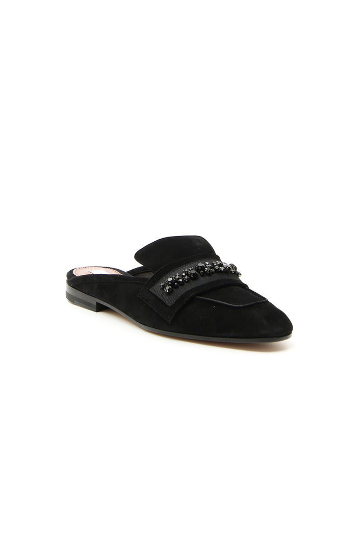 Sabot in camoscio con gioiello Intrend Sabot in camoscio con gioiello Intrend