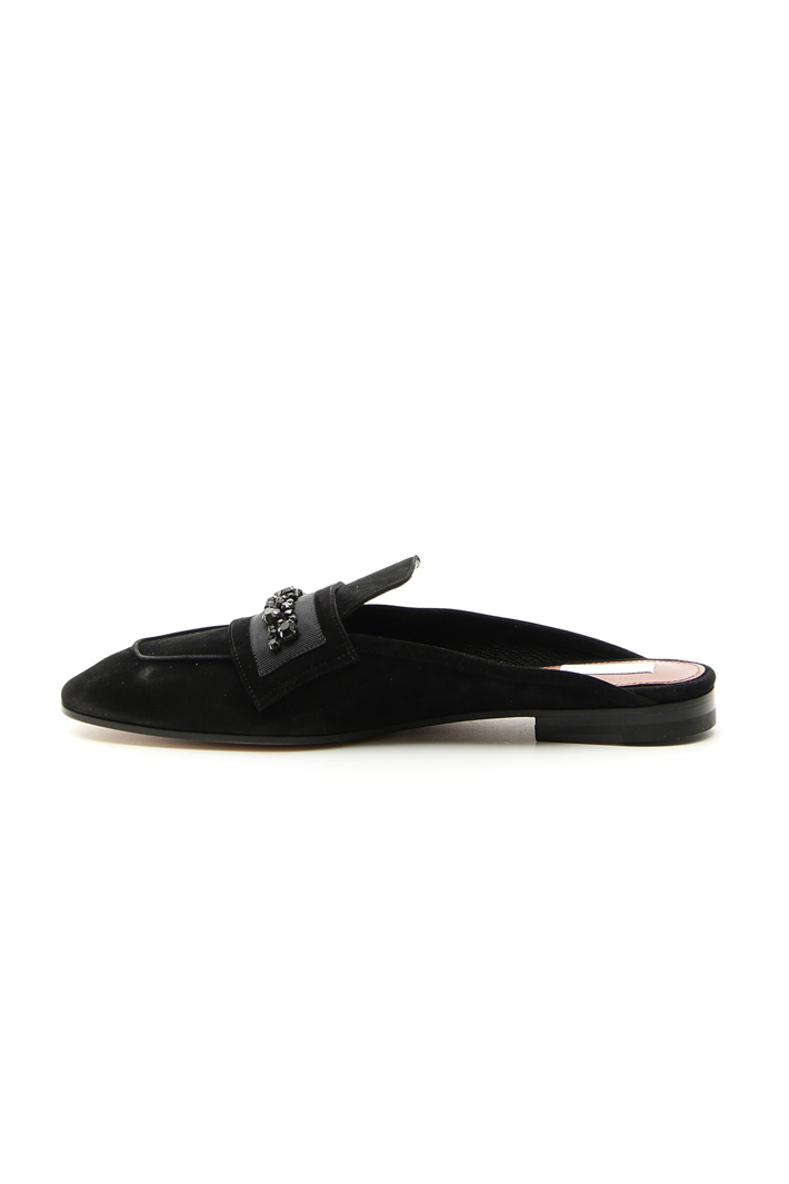 Sabot in camoscio con gioiello Intrend Sabot in camoscio con gioiello Intrend