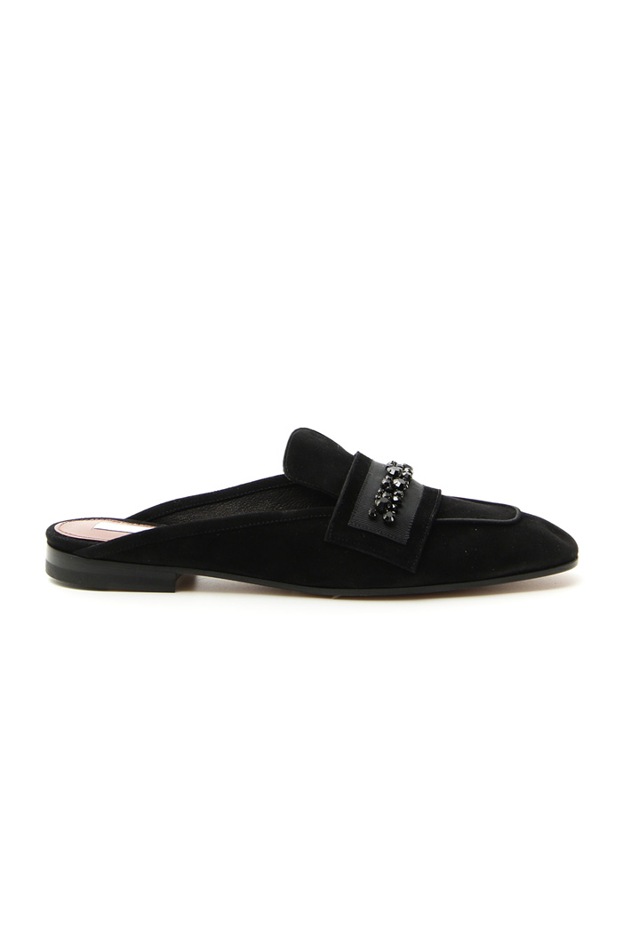 Sabot in camoscio con gioiello Intrend Sabot in camoscio con gioiello Intrend