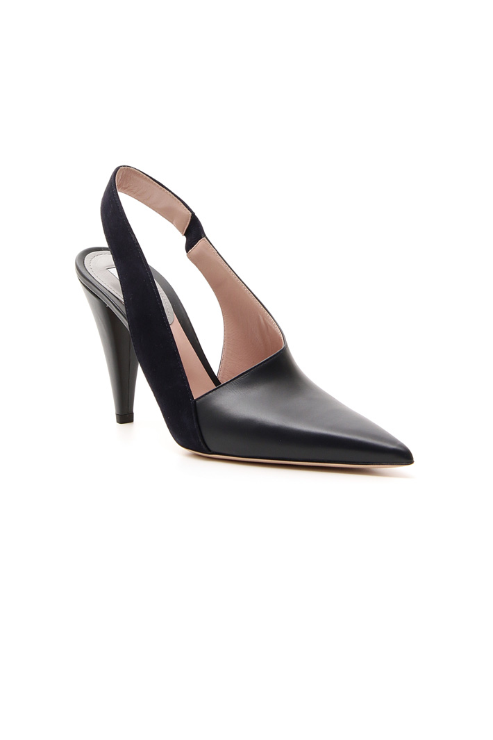Leather sling back Intrend Leather sling back Intrend