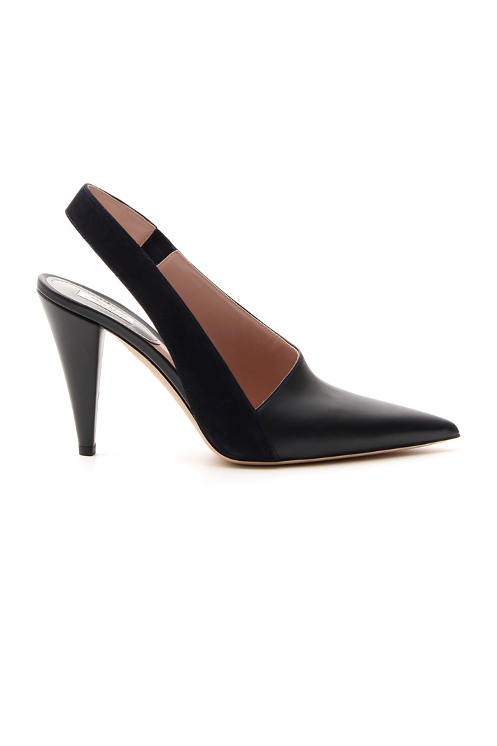 Leather sling back Intrend Leather sling back Intrend