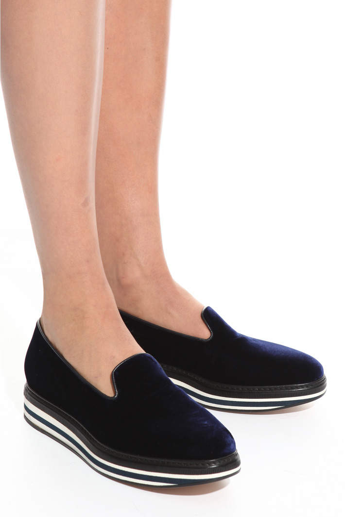 Mocassino in velluto Intrend Mocassino in velluto Intrend