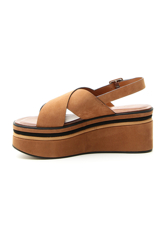 Suede platform sandals Intrend Suede platform sandals Intrend