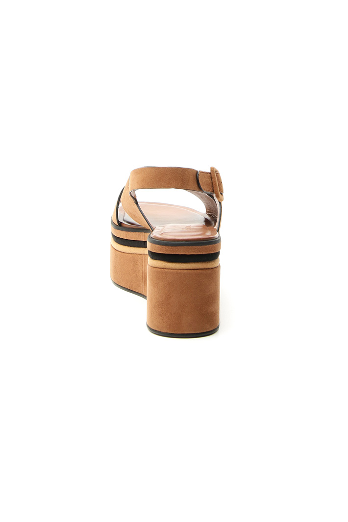 Suede platform sandals Intrend Suede platform sandals Intrend