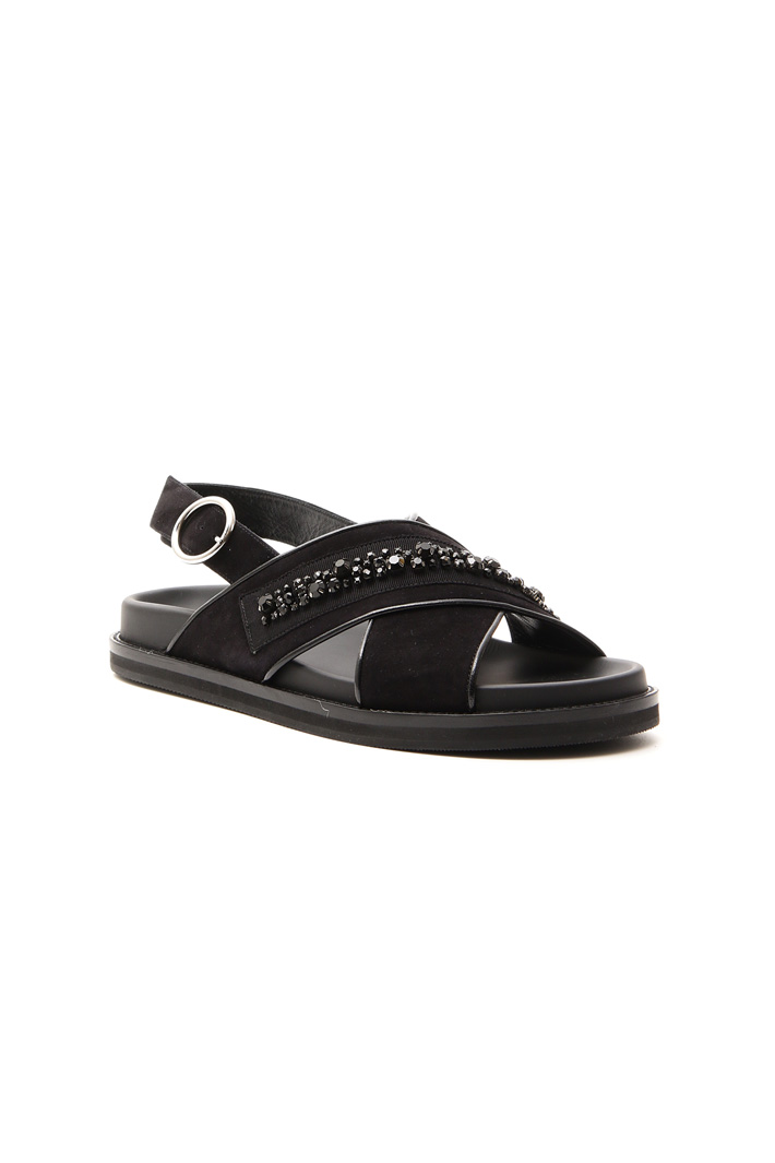 Sandals with jewel embroidery Intrend Sandals with jewel embroidery Intrend