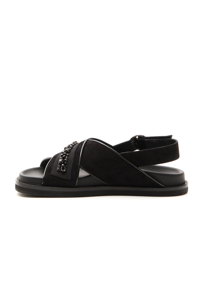 Sandals with jewel embroidery Intrend Sandals with jewel embroidery Intrend