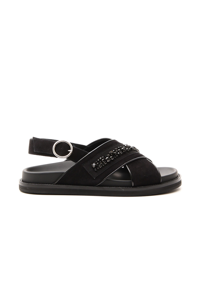Sandals with jewel embroidery Intrend Sandals with jewel embroidery Intrend