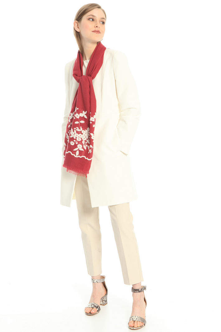 Embroidered scarf Intrend Embroidered scarf Intrend