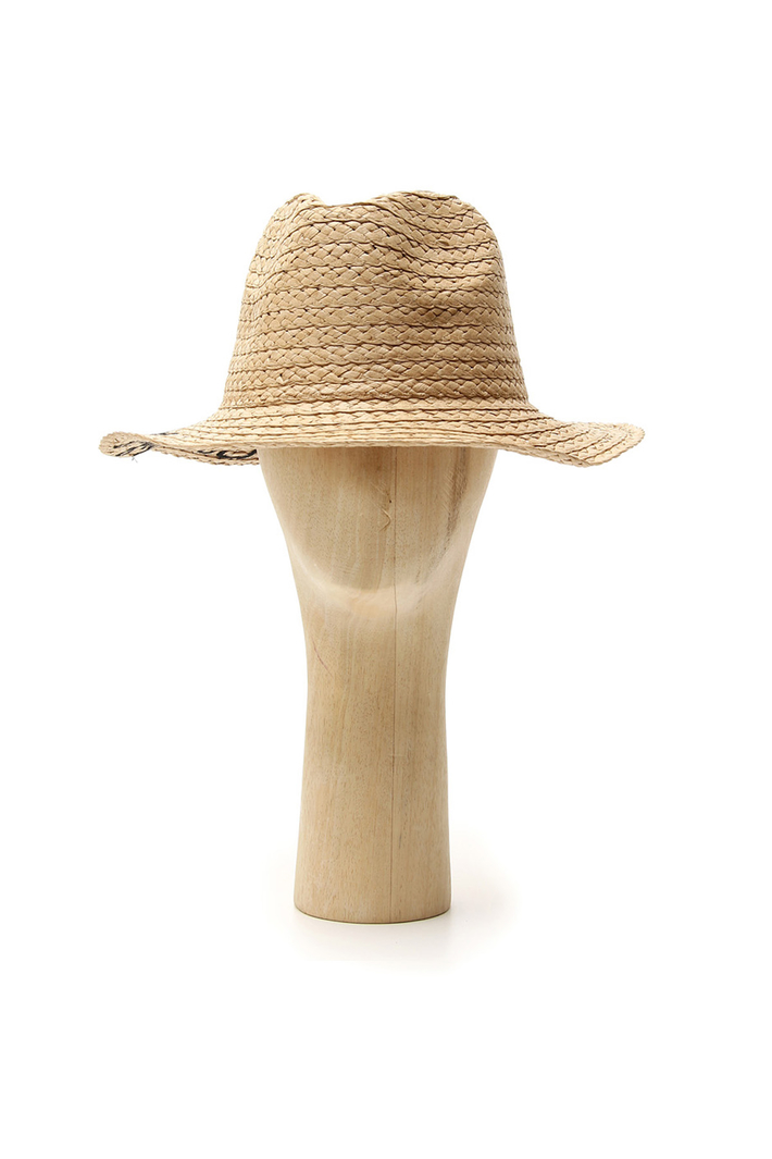 Embroidered fedora hat Intrend Embroidered fedora hat Intrend