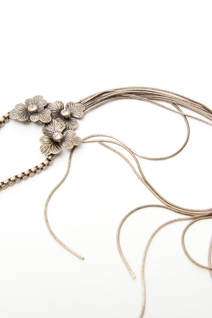Collana in metallo con strass Intrend Collana in metallo con strass Intrend