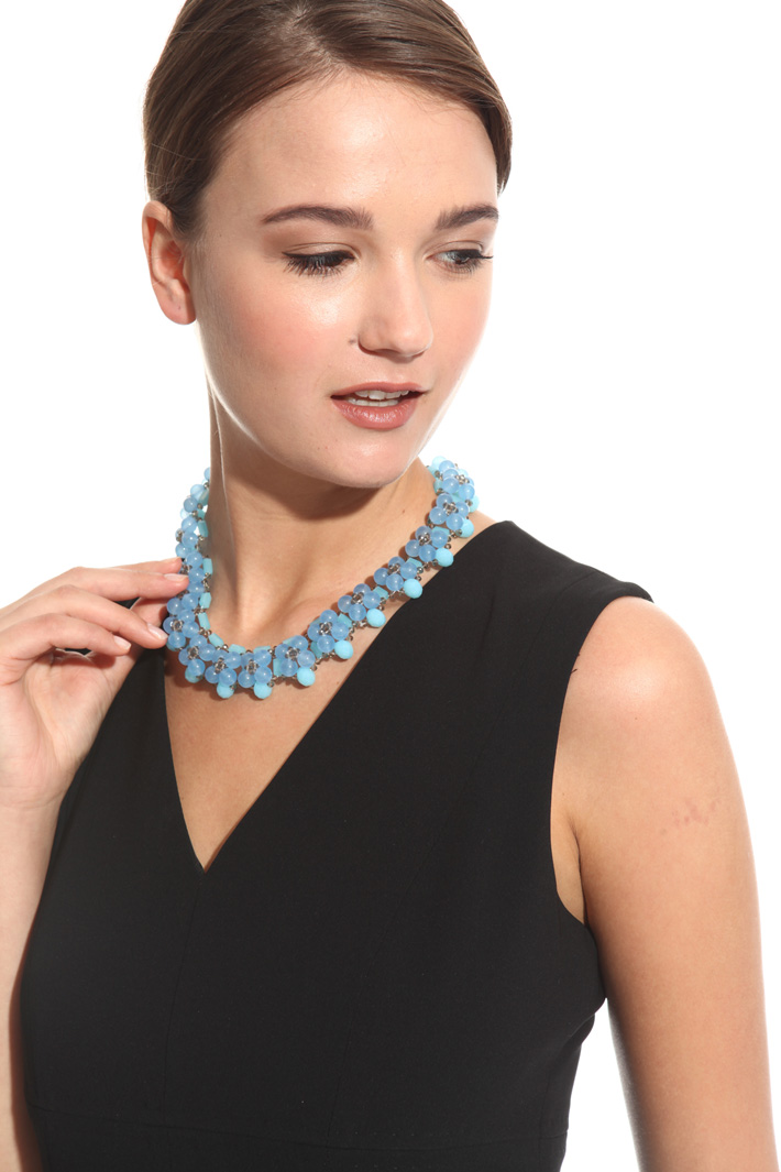 Necklace with glass stones Intrend Necklace with glass stones Intrend