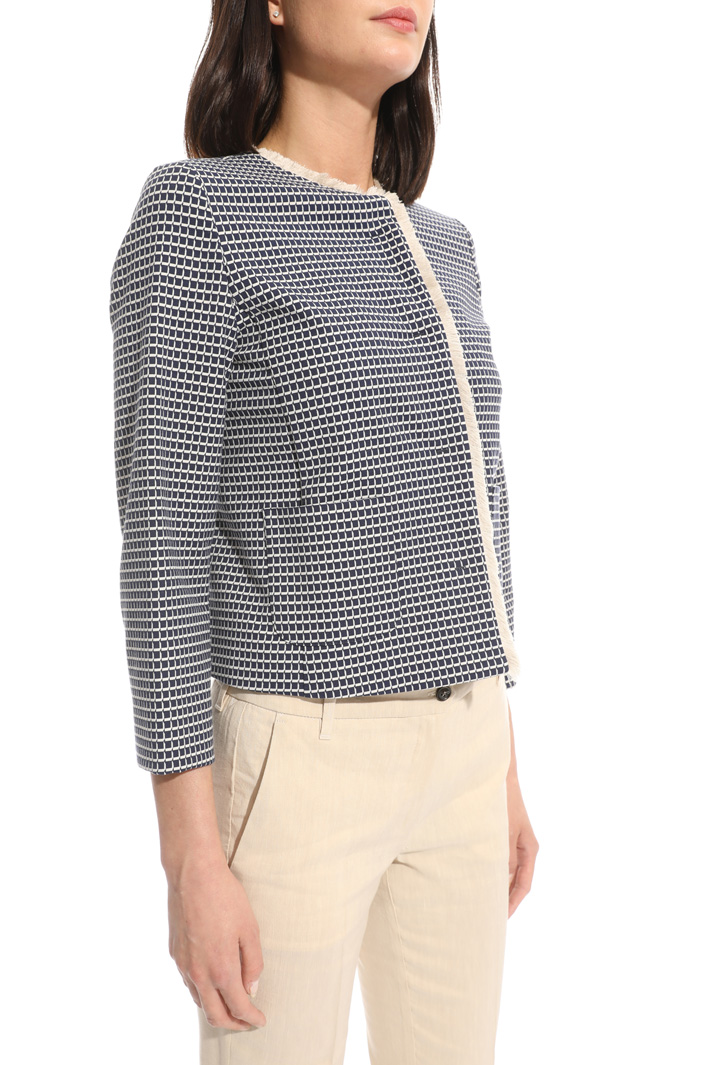 Giacca jacquard con frange Intrend Giacca jacquard con frange Intrend