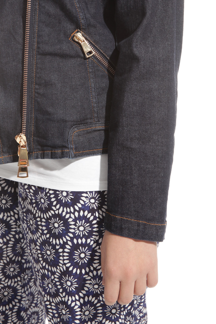Giacca chiodo in denim Intrend Giacca chiodo in denim Intrend