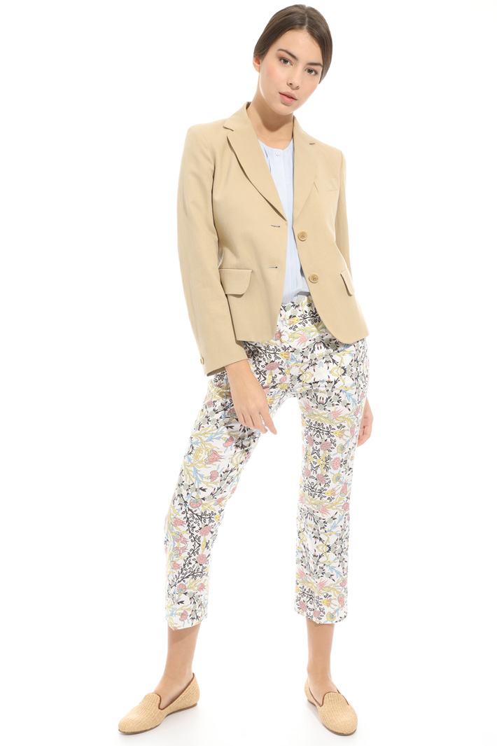 Linen and cotton blazer Intrend Linen and cotton blazer Intrend