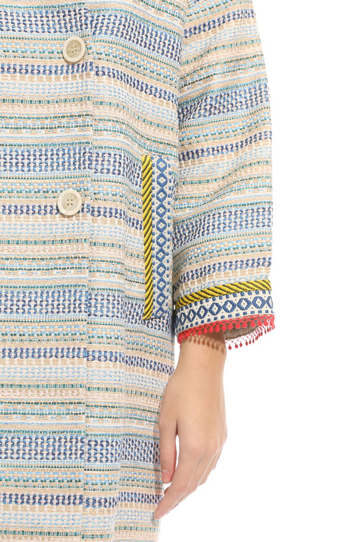 Interwoven fabric topcoat Intrend Interwoven fabric topcoat Intrend