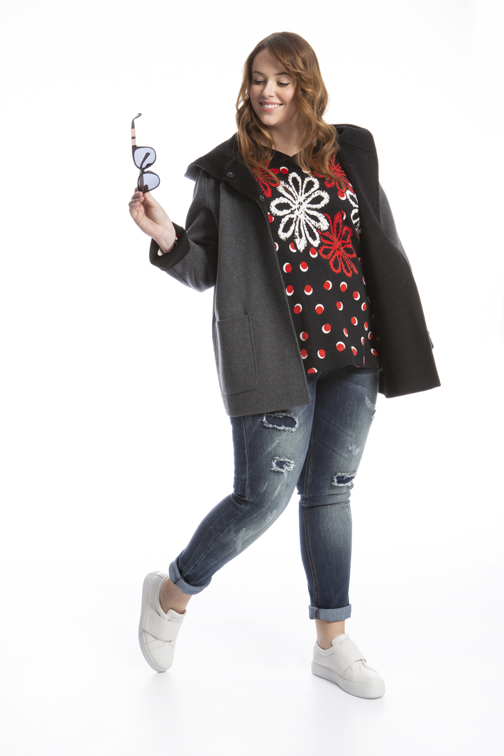 Cappotto con cappuccio in lana Intrend Cappotto con cappuccio in lana Intrend