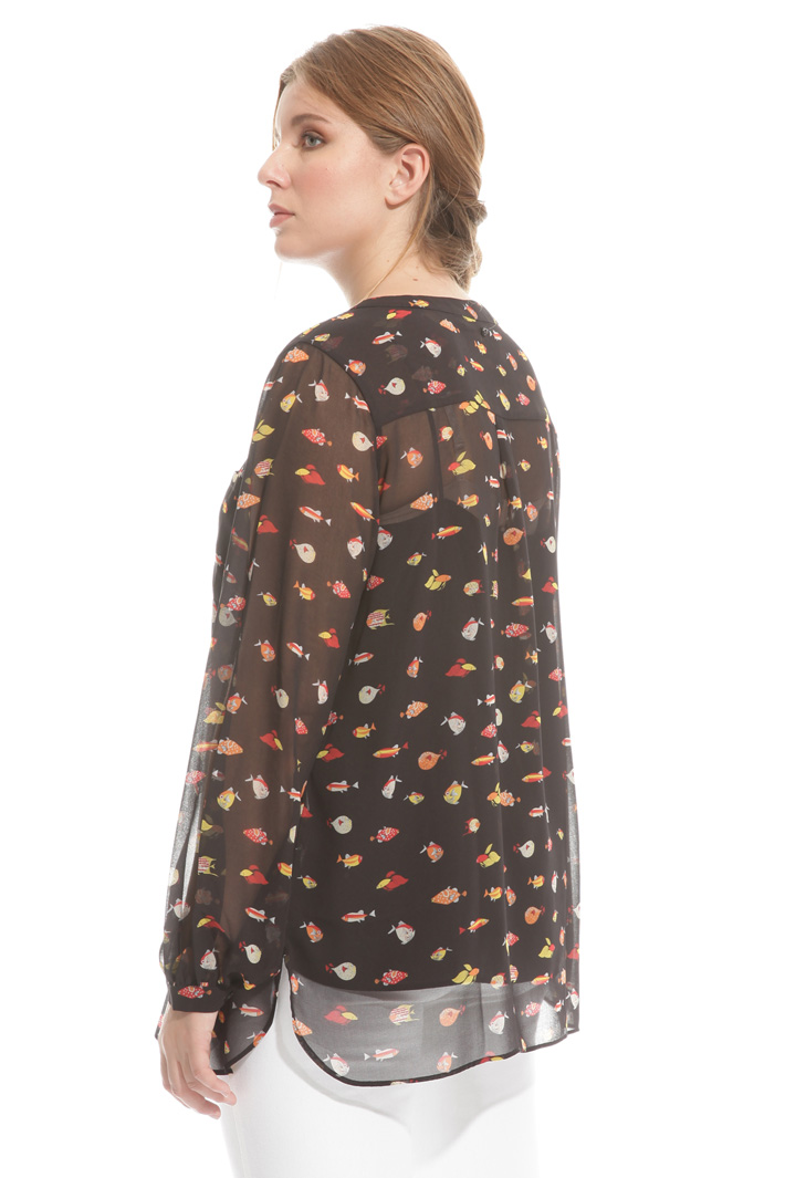 Blusa in georgette stampata Intrend Blusa in georgette stampata Intrend