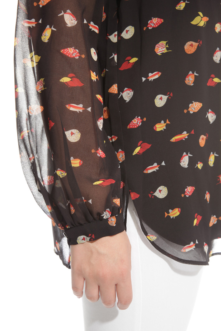 Blusa in georgette stampata Intrend Blusa in georgette stampata Intrend