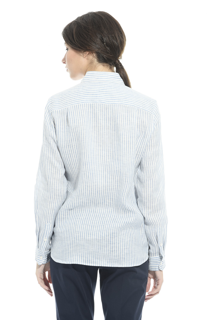 Camicia in lino tinto in filo Intrend Camicia in lino tinto in filo Intrend