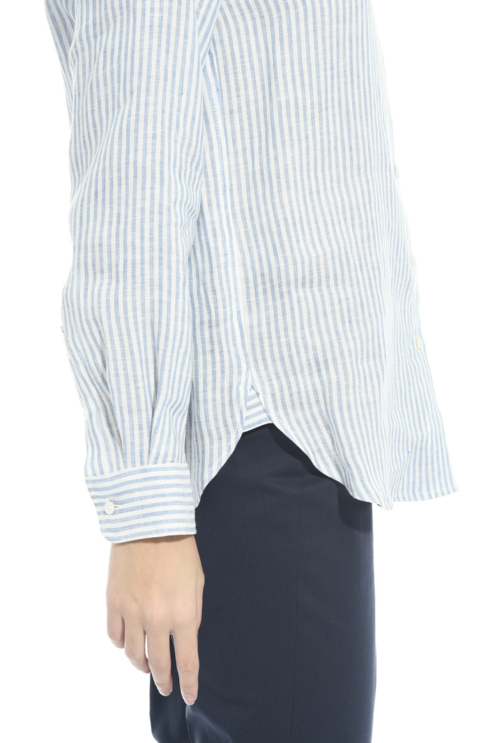 Camicia in lino tinto in filo Intrend Camicia in lino tinto in filo Intrend