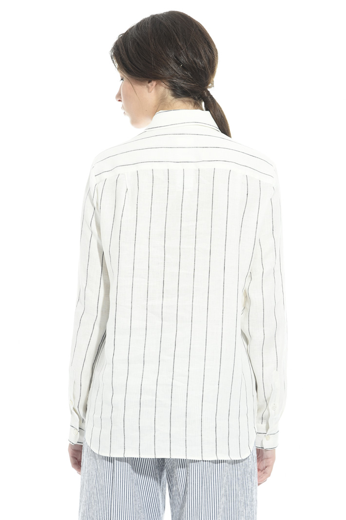 Camicia in lino tinto in filo Intrend Camicia in lino tinto in filo Intrend