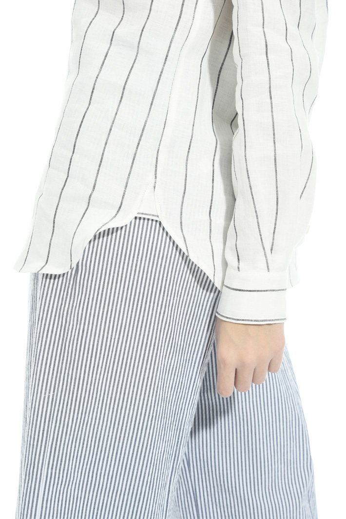 Camicia in lino tinto in filo Intrend Camicia in lino tinto in filo Intrend