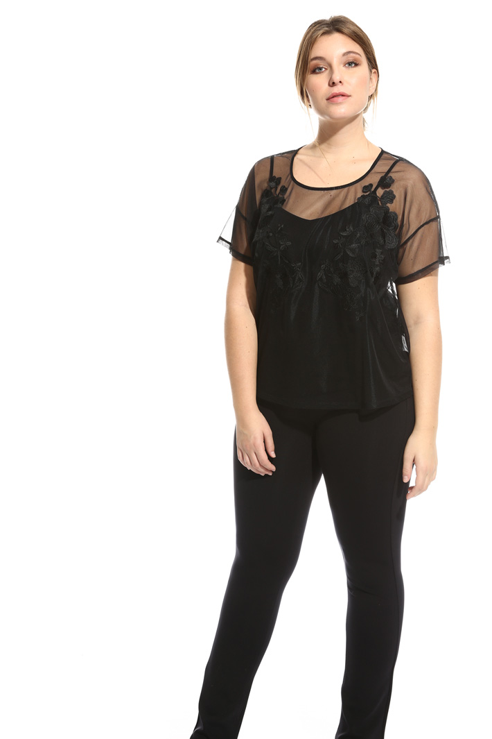 Embroidered tulle tunic Intrend Embroidered tulle tunic Intrend