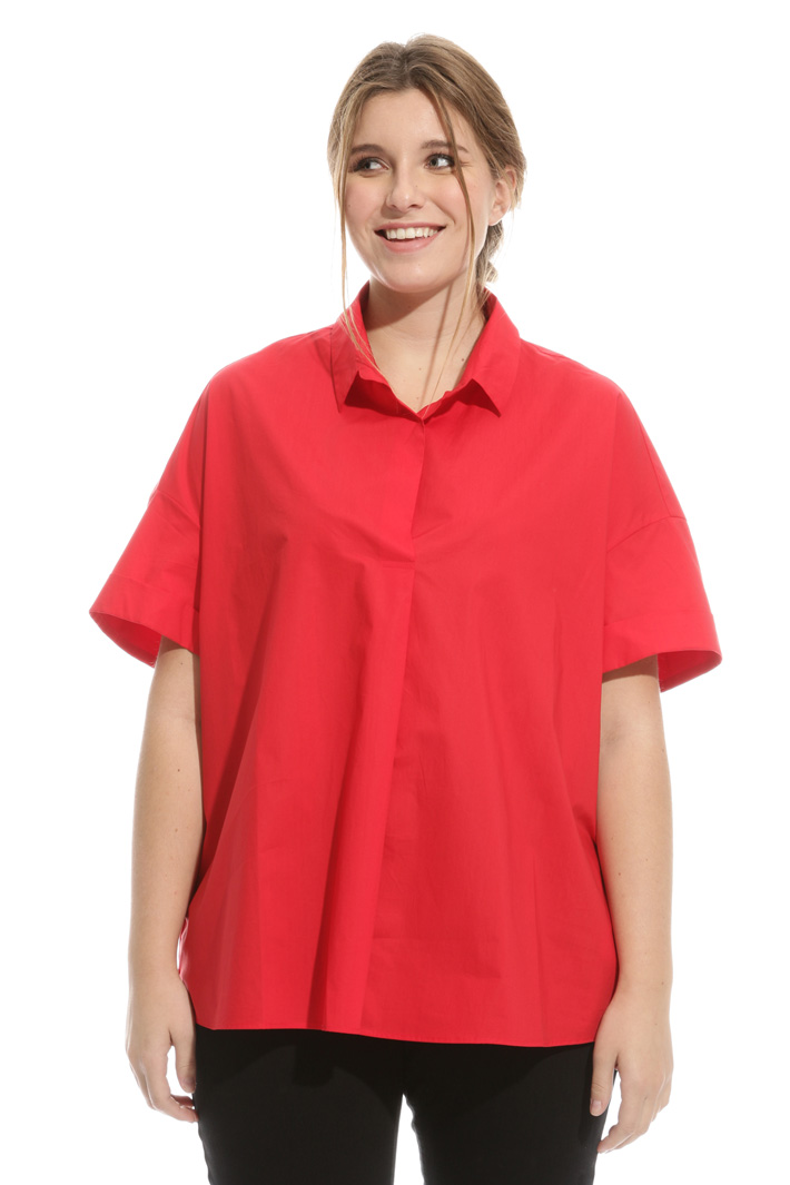 Blusa over in popeline Intrend Blusa over in popeline Intrend