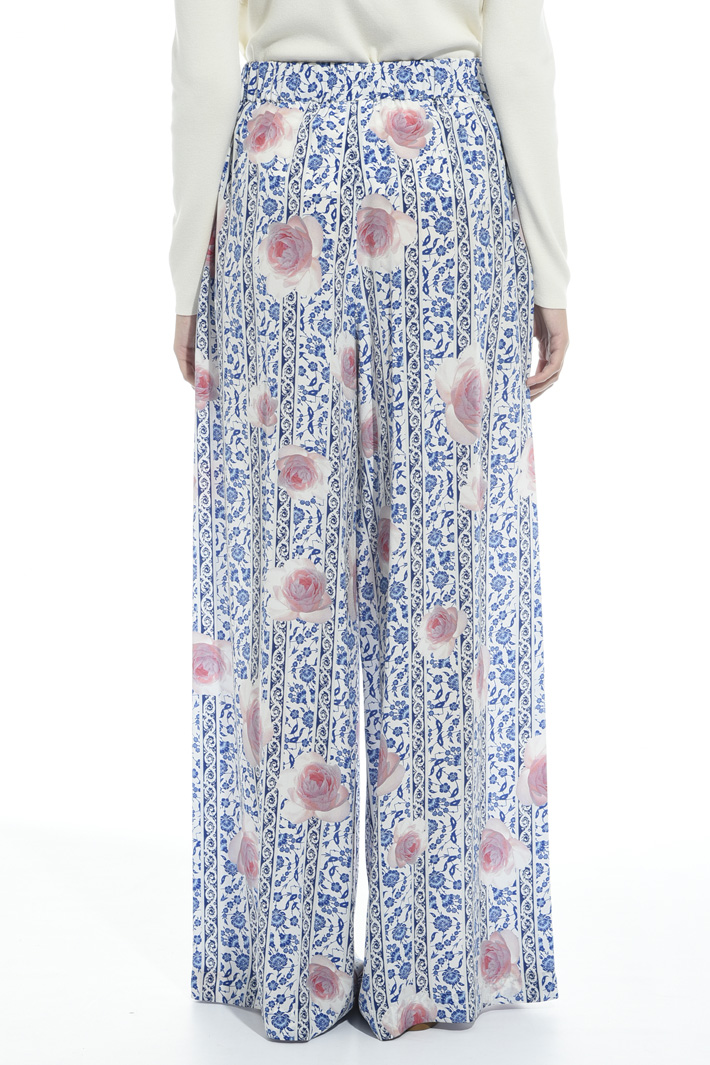 Pantalone a palazzo in seta Intrend Pantalone a palazzo in seta Intrend