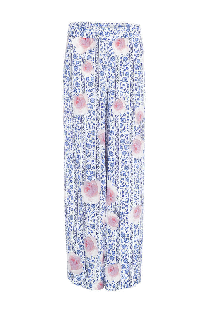 Pantalone a palazzo in seta Intrend Pantalone a palazzo in seta Intrend