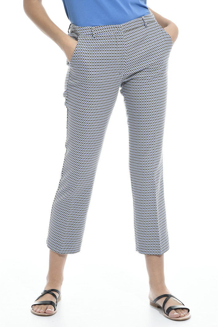 Pantalone con micro fantasia Intrend Pantalone con micro fantasia Intrend