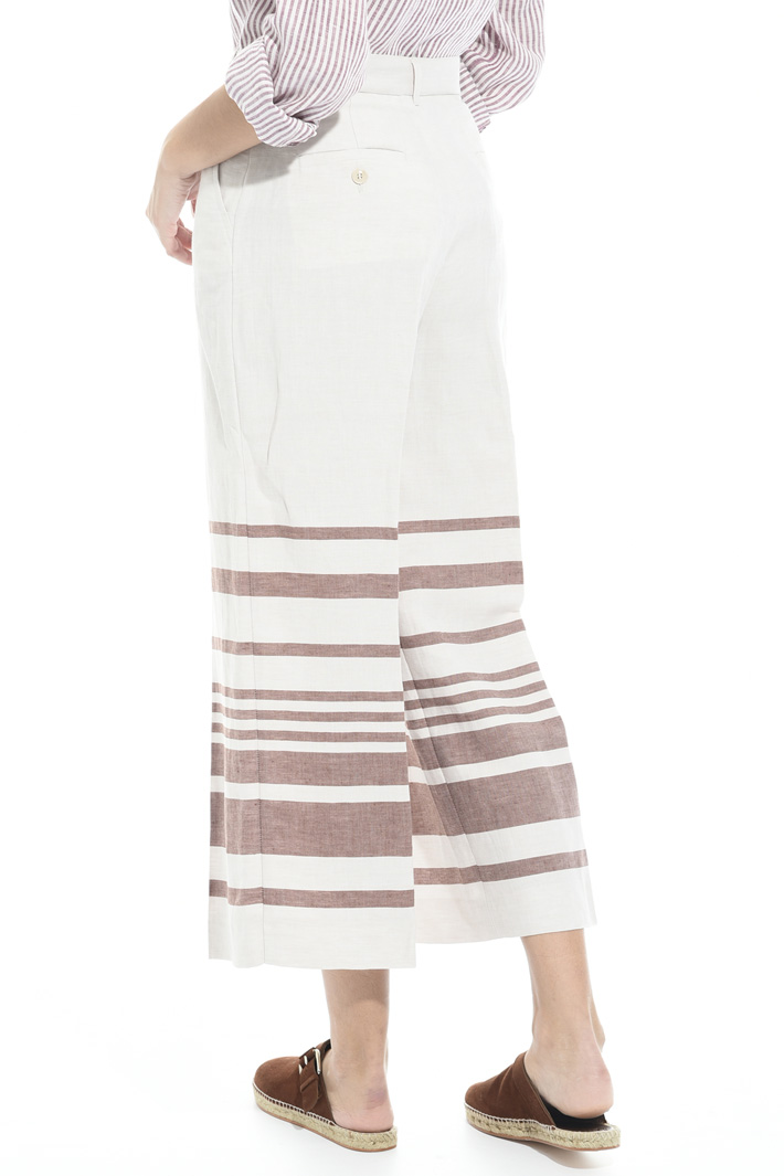 Striped linen trousers Intrend Striped linen trousers Intrend
