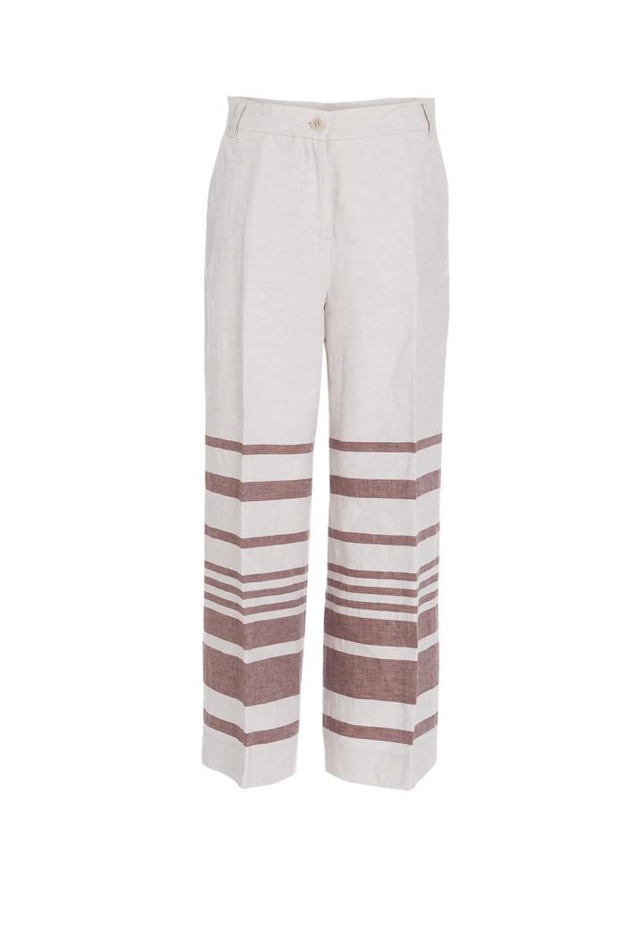 Striped linen trousers Intrend Striped linen trousers Intrend