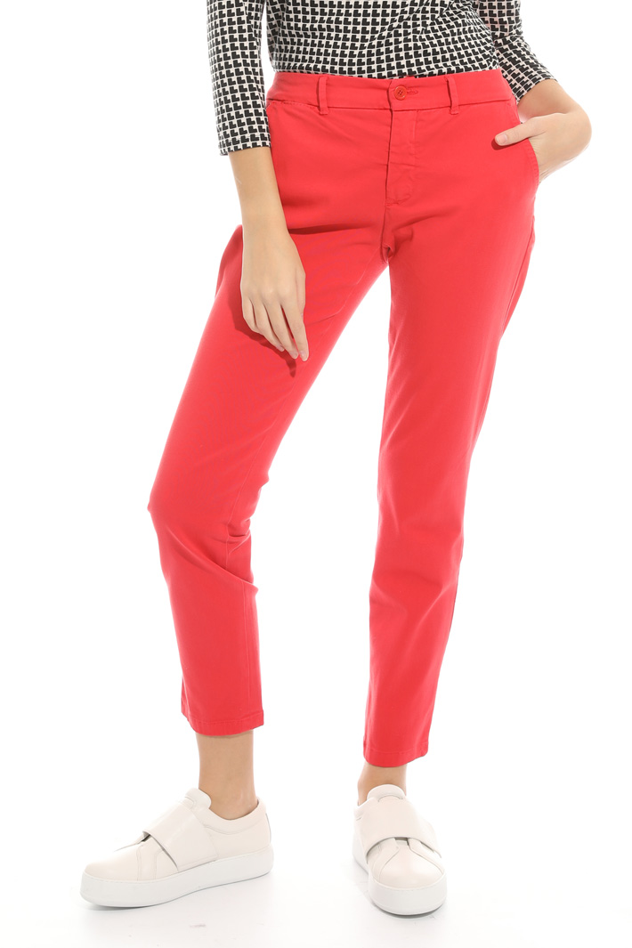 Cotton cigarette trousers Intrend Cotton cigarette trousers Intrend