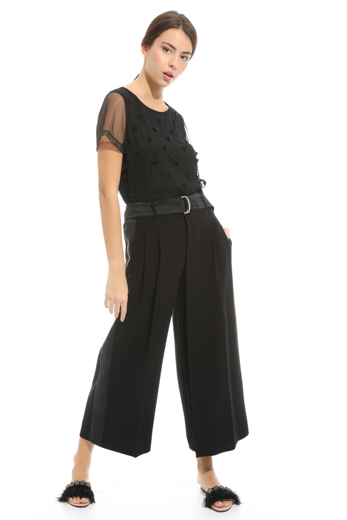 Pantalone ampio in cady fluido Intrend Pantalone ampio in cady fluido Intrend