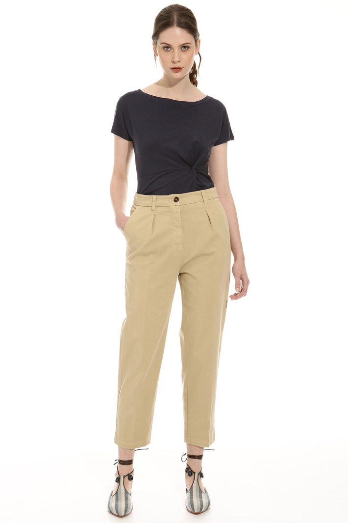 Pantalone in gabardina stretch Intrend Pantalone in gabardina stretch Intrend
