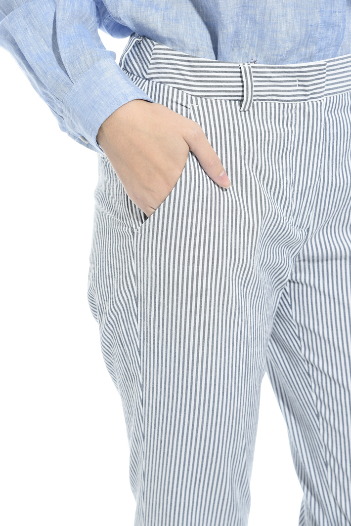 Seersucker trousers Intrend Seersucker trousers Intrend