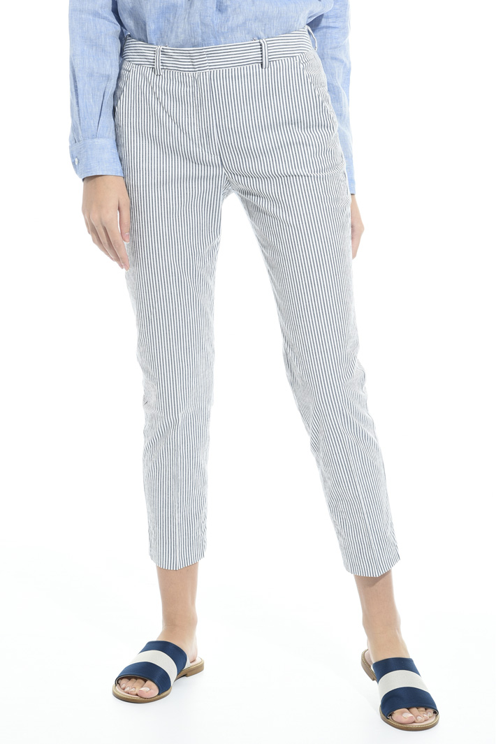 Seersucker trousers Intrend Seersucker trousers Intrend