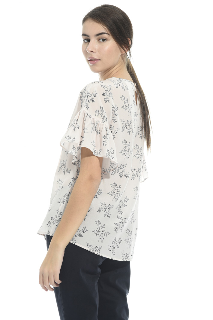 Printed silk blouse Intrend Printed silk blouse Intrend