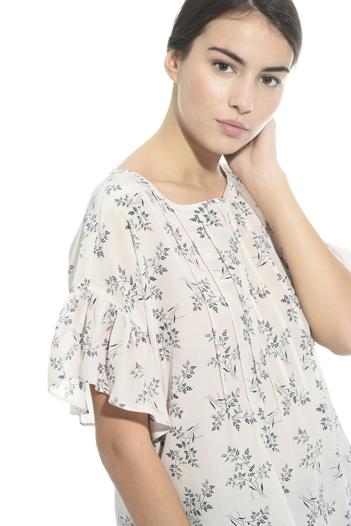 Printed silk blouse Intrend Printed silk blouse Intrend
