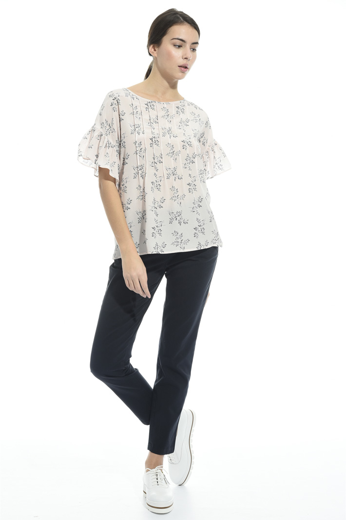Printed silk blouse Intrend Printed silk blouse Intrend