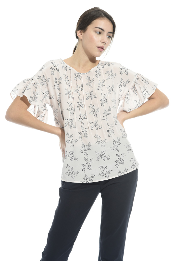 Printed silk blouse Intrend Printed silk blouse Intrend