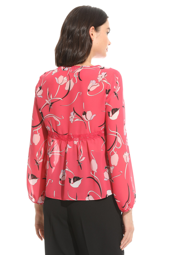 Georgette and lace blouse Intrend Georgette and lace blouse Intrend