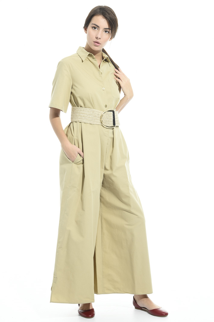 Cotton faille jumpsuit Intrend Cotton faille jumpsuit Intrend