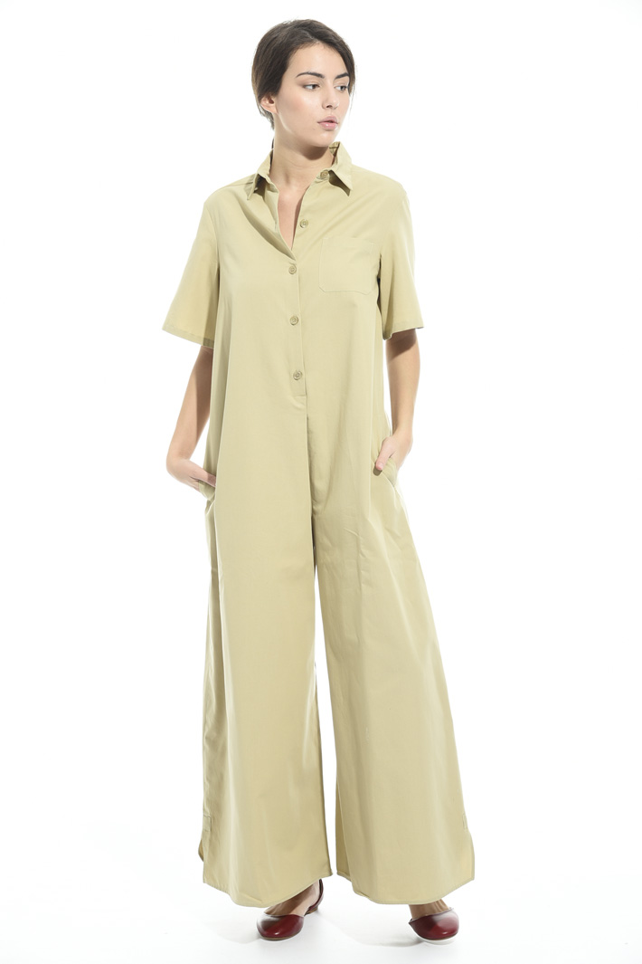 Cotton faille jumpsuit Intrend Cotton faille jumpsuit Intrend