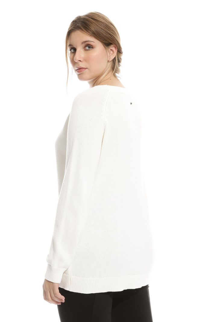 Maglia in cotone con ricamo Intrend Maglia in cotone con ricamo Intrend